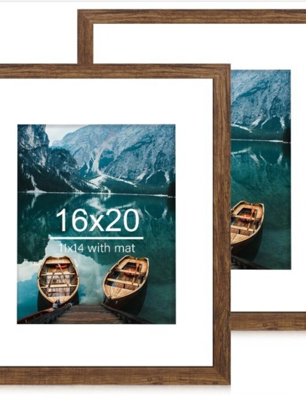 2 PACK 16X20 WALL FRAMES-RUSTIC BROWN